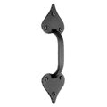 Acorn Mfg Acorn RP2BP Rough Iron 9" Heart Door Pull - Black RP2BP